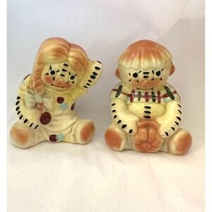 Vintage Raggedy Ann &‎ Andy Figurines by China Novelties 4.5" tall